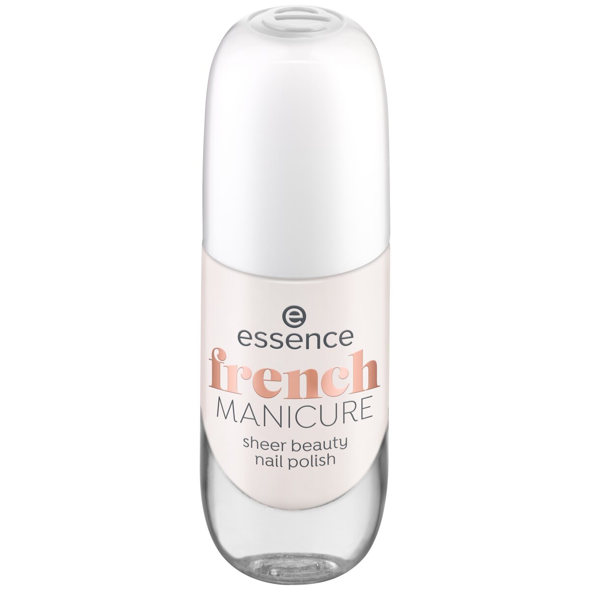 essence French Manicure Sheer Beauty Nail Polish essence Cosmetics 02 rosé on ice