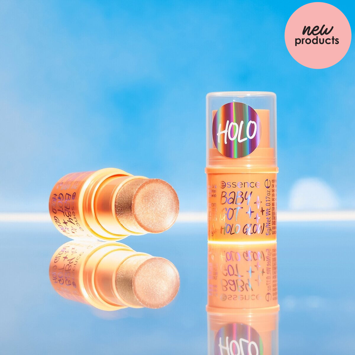 essence Baby Got Holo Glow Highlighter Stick 10 | Holy Apricotly essence Cosmetics