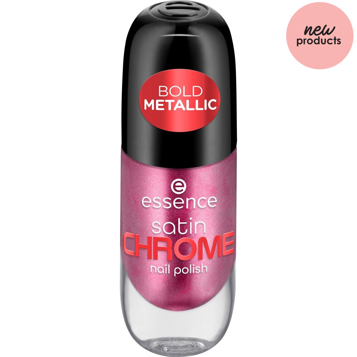 essence Satin Chrome Nail Polish essence Cosmetics 03 Meta Maroon