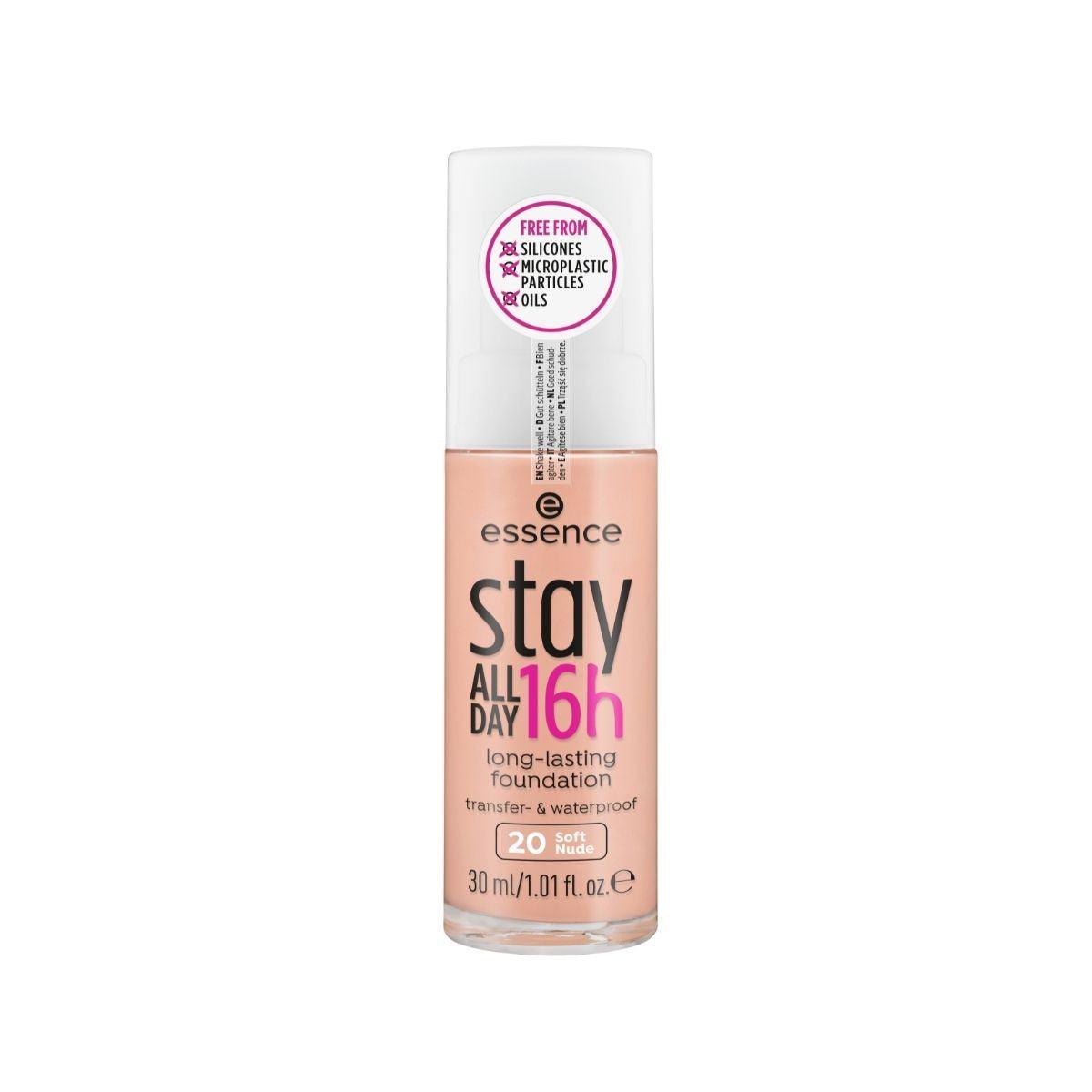 essence Stay All Day 16h Long-lasting Foundation essence Cosmetics Soft Nude 20