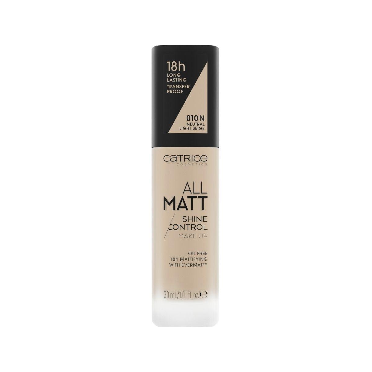 Catrice All Matt Shine Control Make Up Catrice Cosmetics Neutral Light Beige 010 N