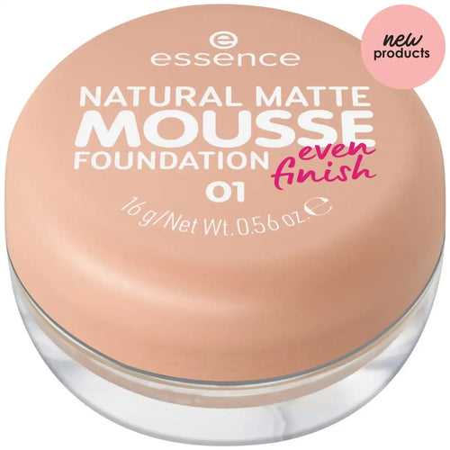 essence Natural Matt Mousse Foundation Essence Cosmetics 01  