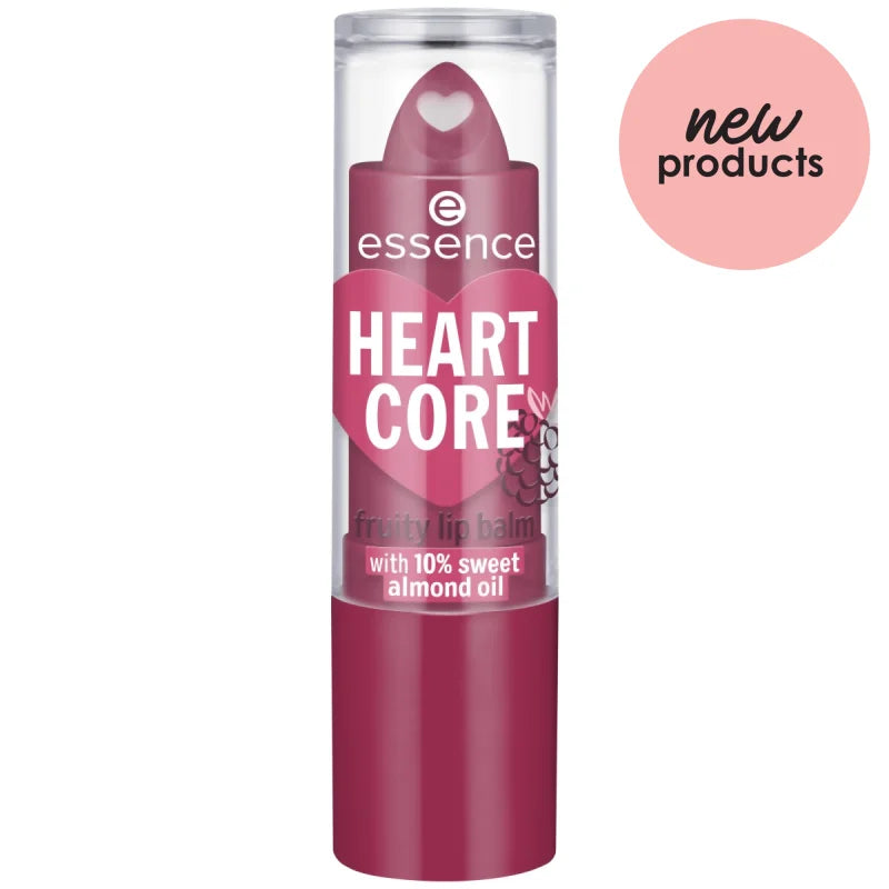 Essence Heart Core Fruity Lip Balm | 4 Shades Essence Cosmetics 05 Bold Blackberry  