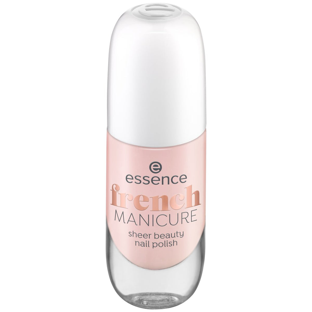 essence French Manicure Sheer Beauty Nail Polish Essence Cosmetics 01 peach please!  