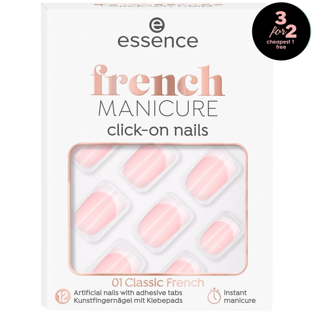 essence French Manicure Click-On Nails essence Cosmetics 01 Classic French  