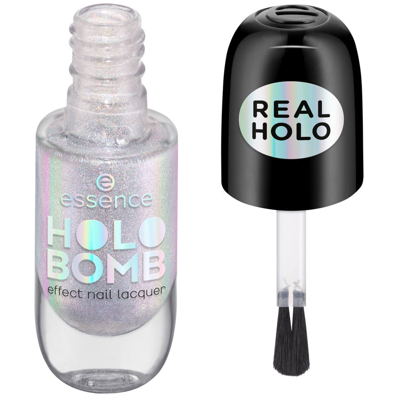 essence Holo Bomb Effect Nail Lacquer Essence Cosmetics 01 Ridin' Holo  