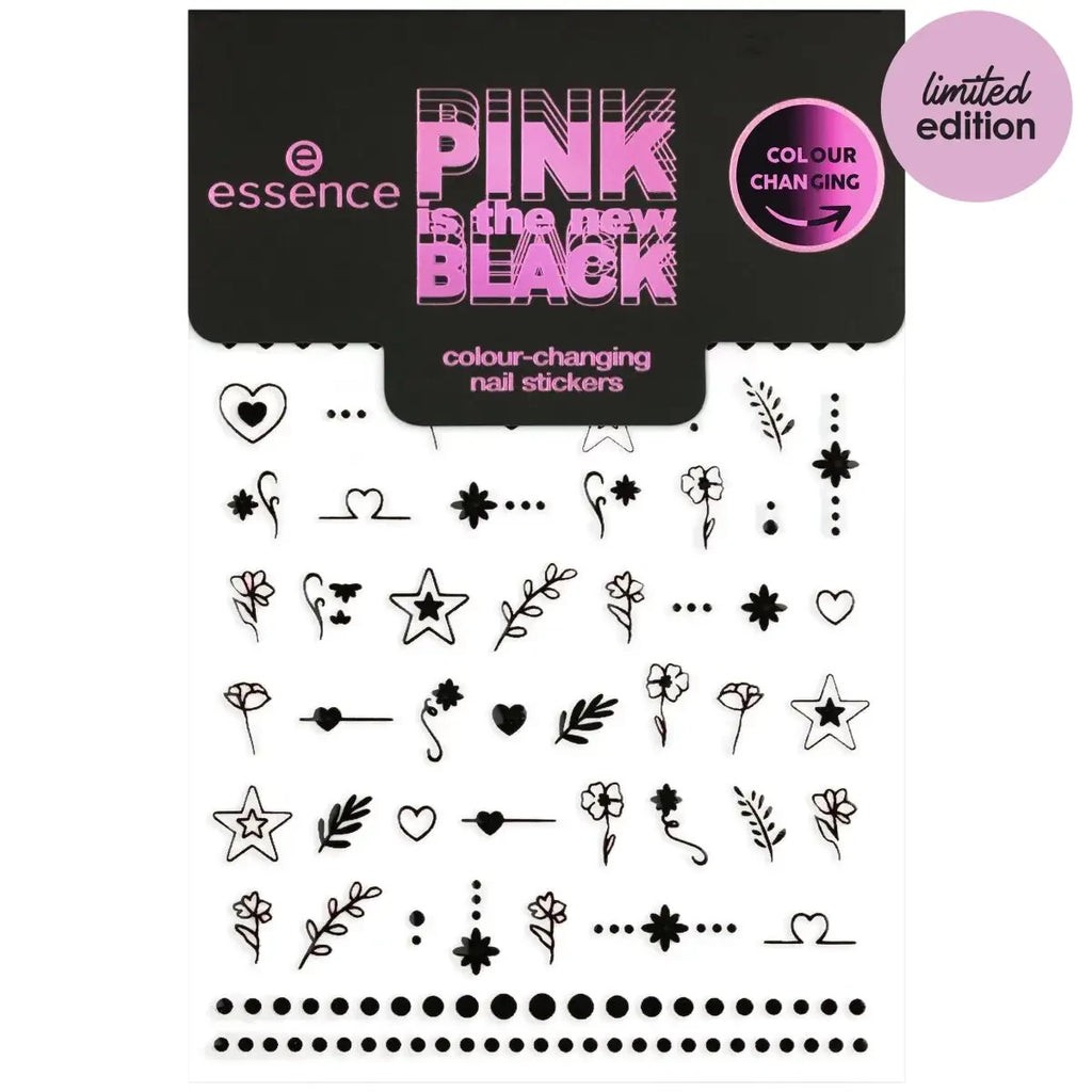 essence Pink Is The New Black Colour-Changing Nail Stickers 01 | What The...Pink?! Essence Cosmetics   