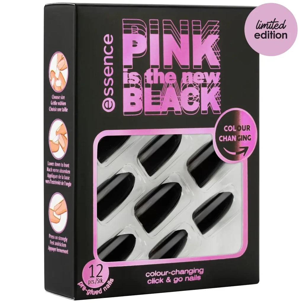Essence Pink Is The New Black Colour-Changing Click & Go Nails 01 | Show Your Pink Side Essence Cosmetics   