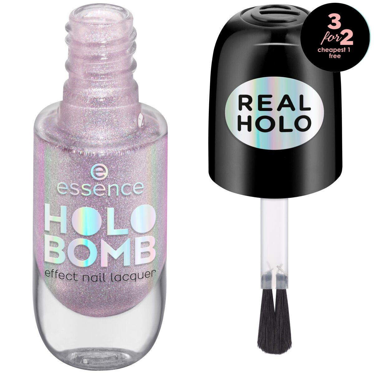 essence Holo Bomb Effect Nail Lacquer essence Cosmetics 05 Holo Me Tight  