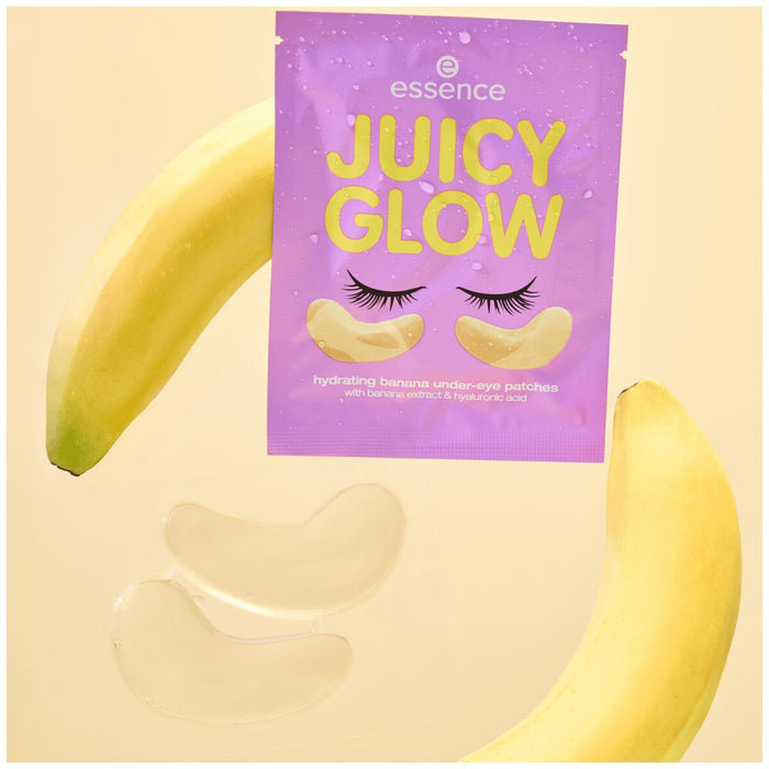 essence Juicy Glow Hydrating Banana Under-Eye Patches 01  | Banana Beam essence Cosmetics   