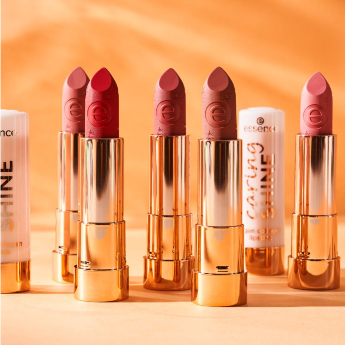 03エッセンス essence Caring Shine Vegan Collagen Lipstick – House of Cosmetics