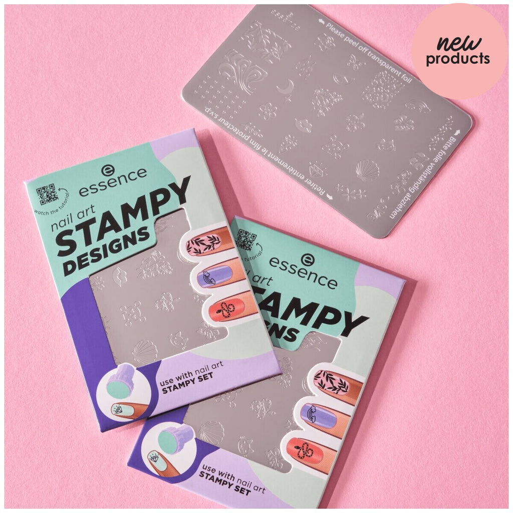 essence Nail Art STAMPY DESIGNS 01  | Stamping up Essence Cosmetics   