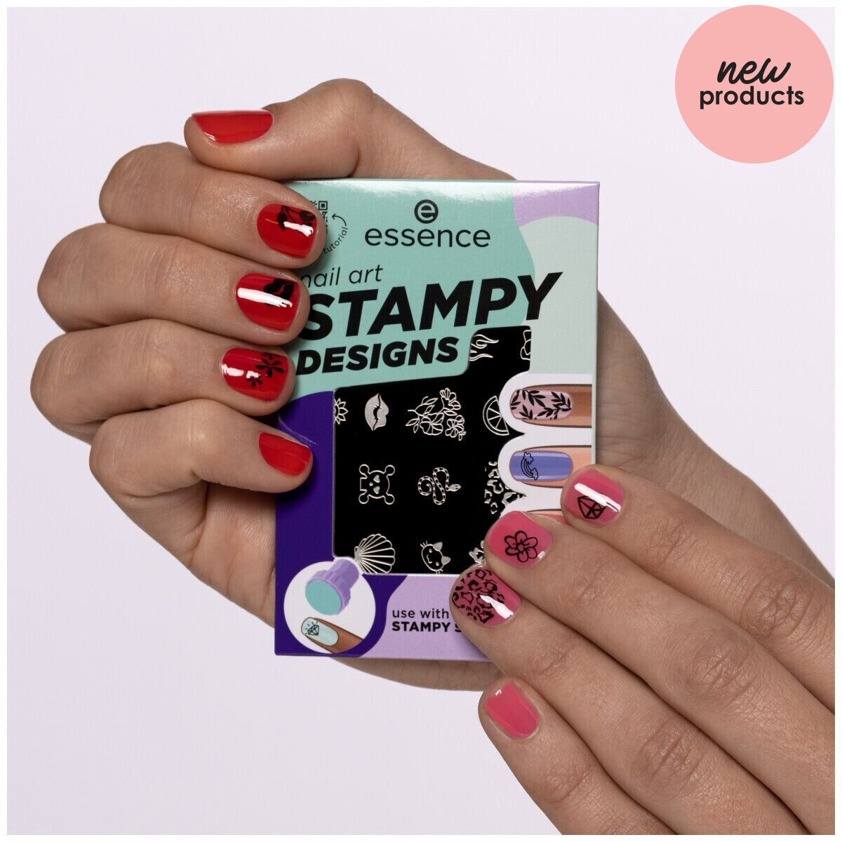 essence Nail Art Stampy Designs 01  | Stamping up essence Cosmetics   