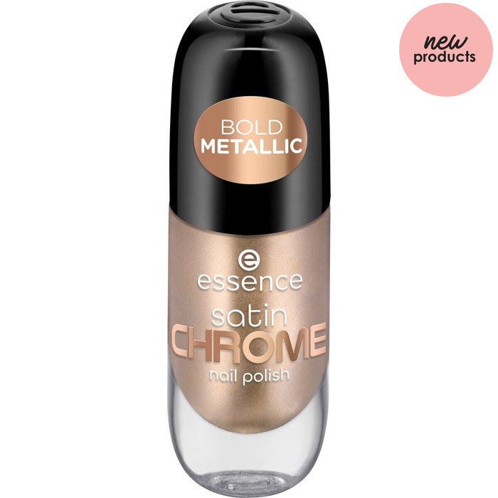 essence Satin Chrome Nail Polish essence Cosmetics 01 Robotic Rose  