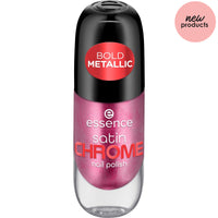 essence Satin Chrome Nail Polish essence Cosmetics 03 Meta Maroon  