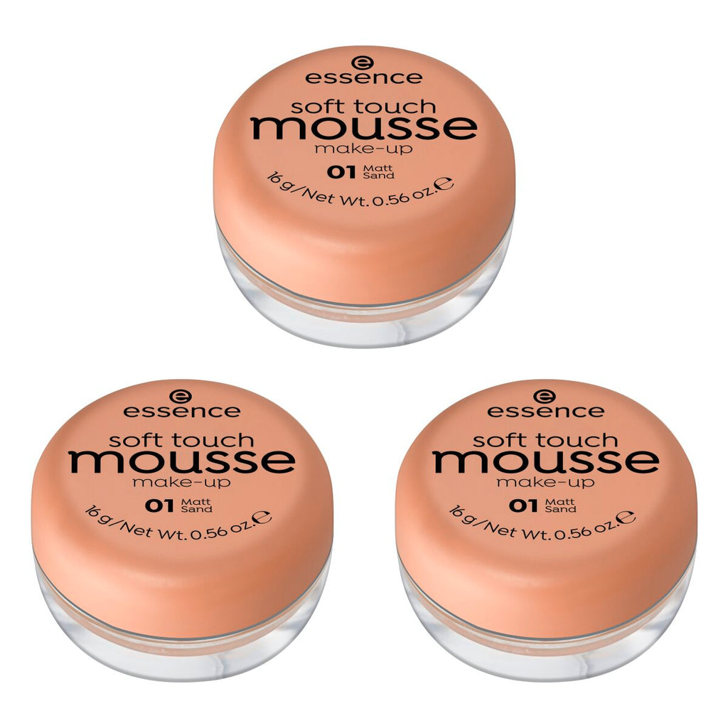Essence Soft Touch Mousse Make-Up 01 | 3 Pack Essence Cosmetics   