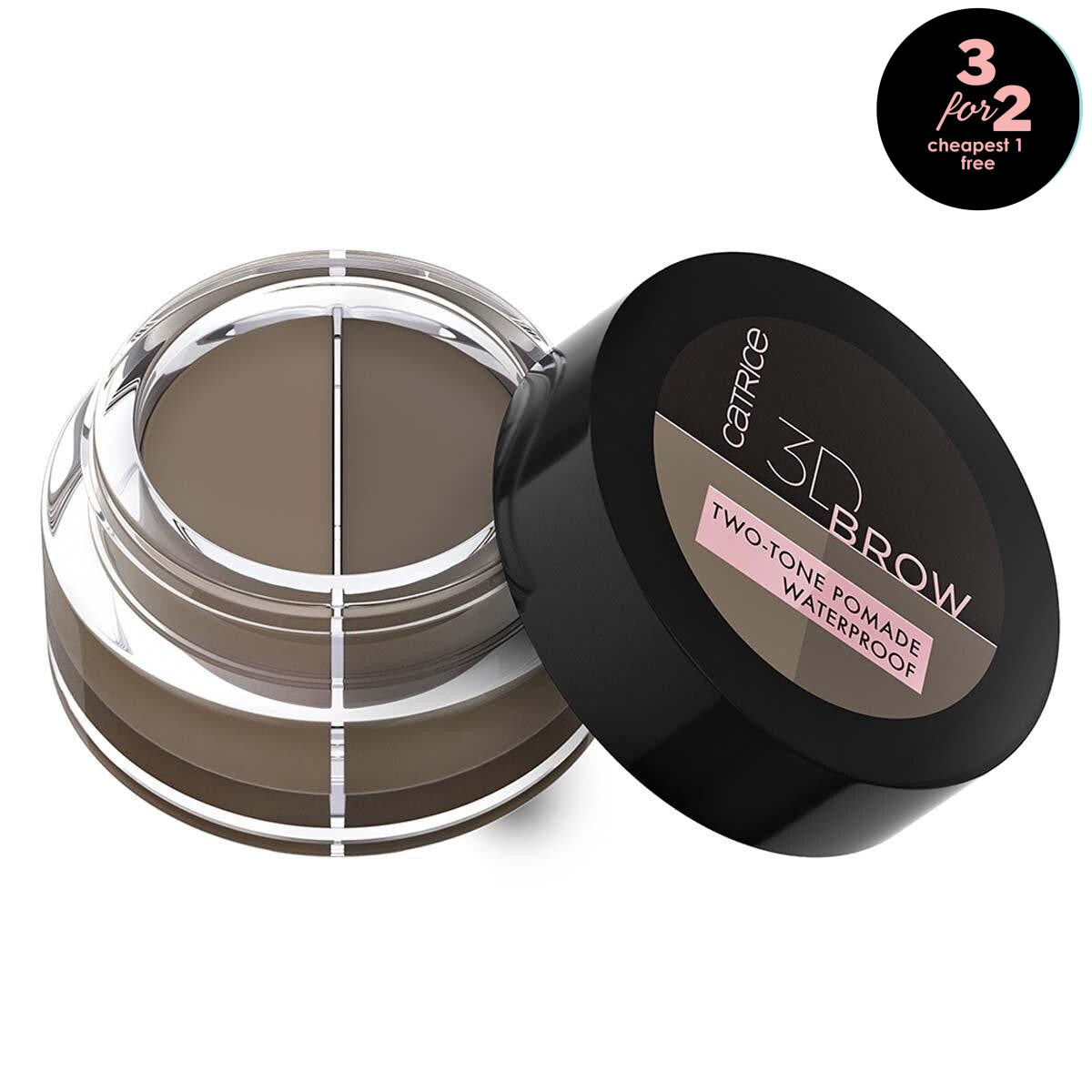 Catrice 3D Brow Two-Tone Pomade Waterproof Catrice Cosmetics 010 Light To Medium  