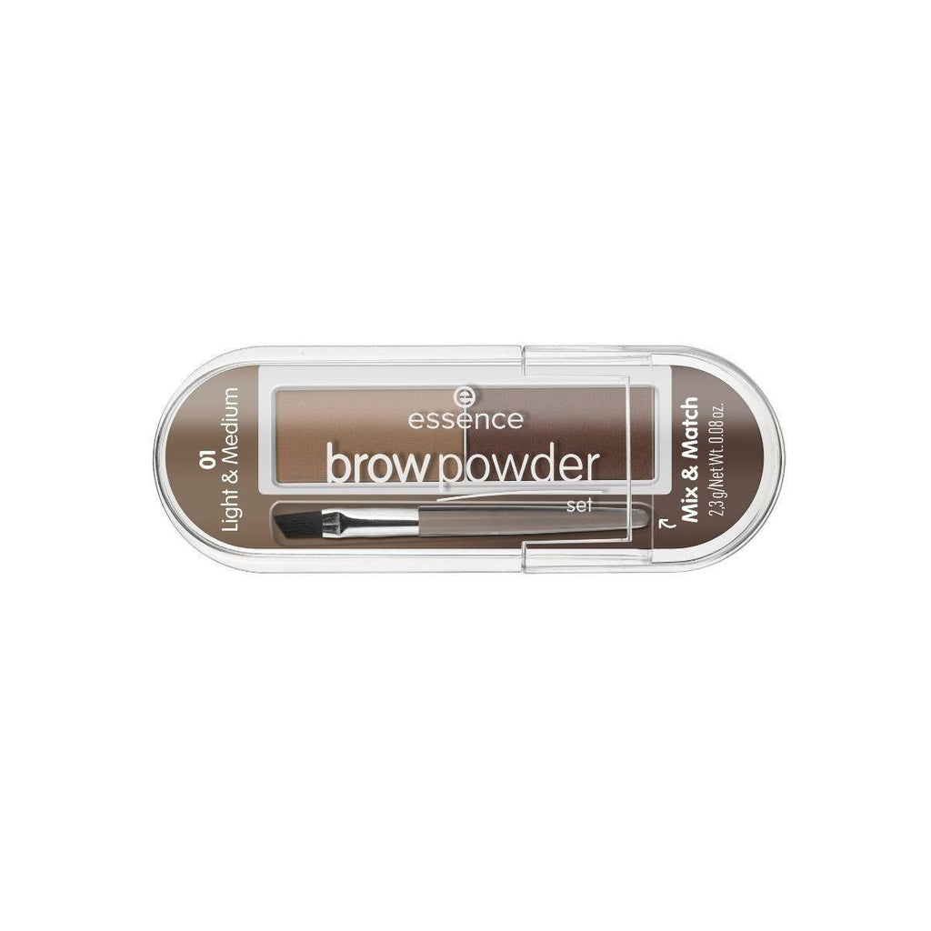 Essence Brow Powder Set | 2 Shades Essence Cosmetics 01 Light and Medium  