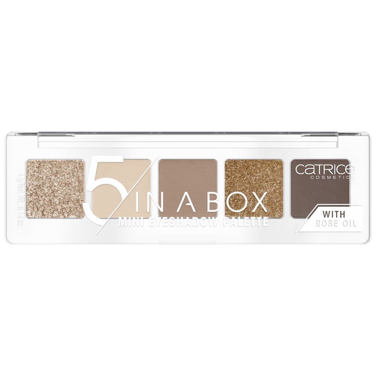 Catrice 5 In A Box Mini Eyeshadow Palette Catrice Cosmetics 010 Golden Nude Look  