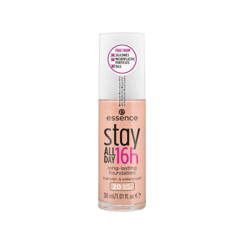 essence Stay All Day 16h Long-lasting Foundation Essence Cosmetics Soft Nude 20  