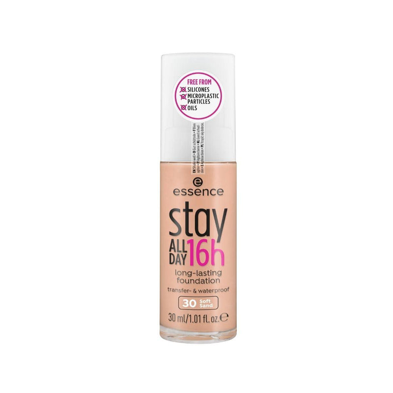 essence Stay All Day 16h Long-lasting Foundation Essence Cosmetics Soft Sand 30  