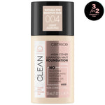 Catrice Clean ID High Cover Luminous Matt Foundation | 3 Shades CATRICE Cosmetics 004 Light Almond  