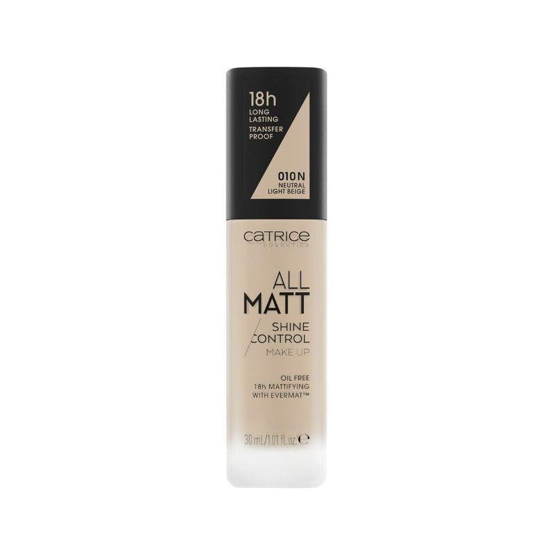 Catrice All Matt Shine Control Make Up | 17 Shades CATRICE Cosmetics Neutral Light Beige 010 N  