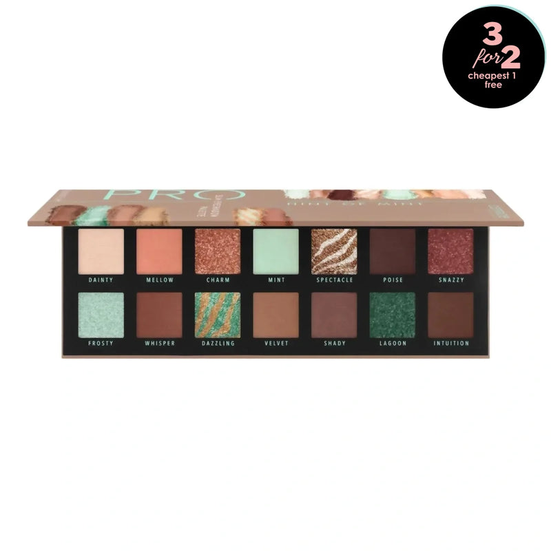 Catrice Pro Hint of Mint Slim Eyeshadow Palette 010 Aesthetic Vibes CATRICE Cosmetics   