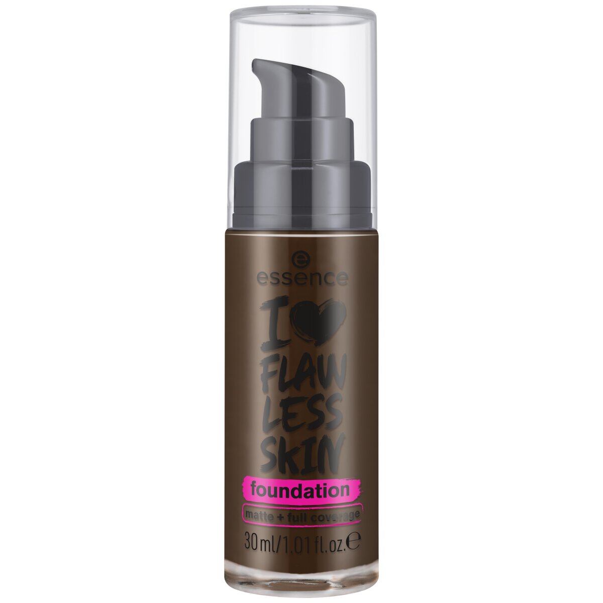 essence I Love Flawless Skin Foundation essence Cosmetics 200 Dark Deep  