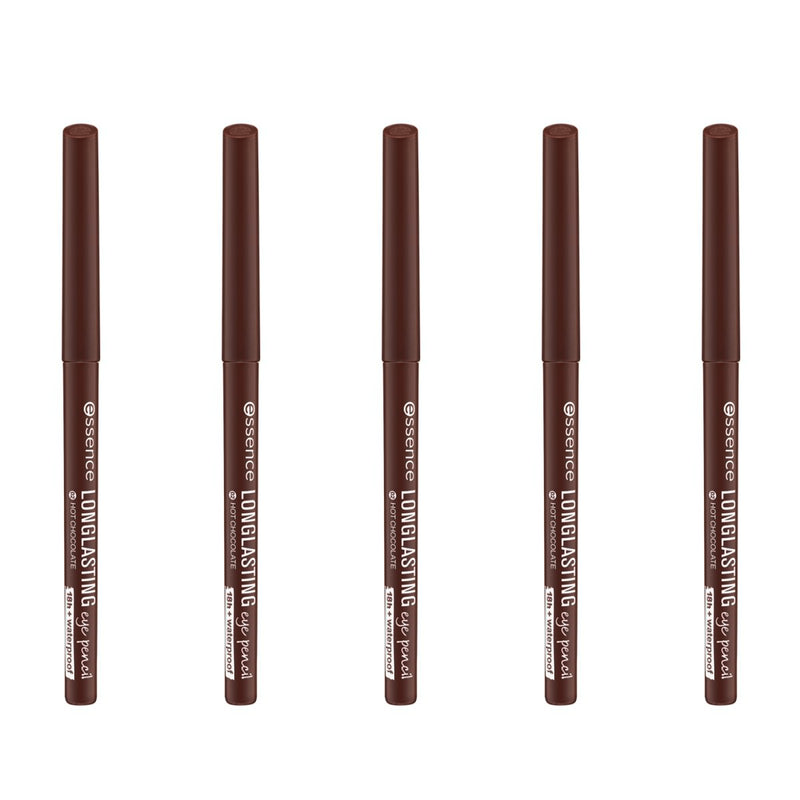 Essence Long Lasting Eye Pencil | 5 Pack Essence Cosmetics Hot Chocolate 02  