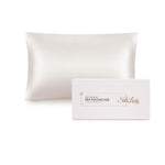 The Silk Lady 100% Pure Mulberry Silk Pillowcase The Silk Lady Ivory White Travel 